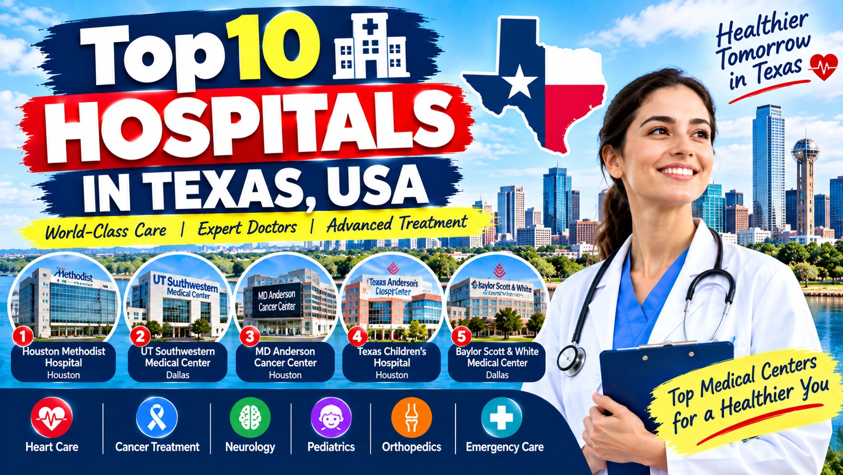 10 Best Hospitals in Texas, USA